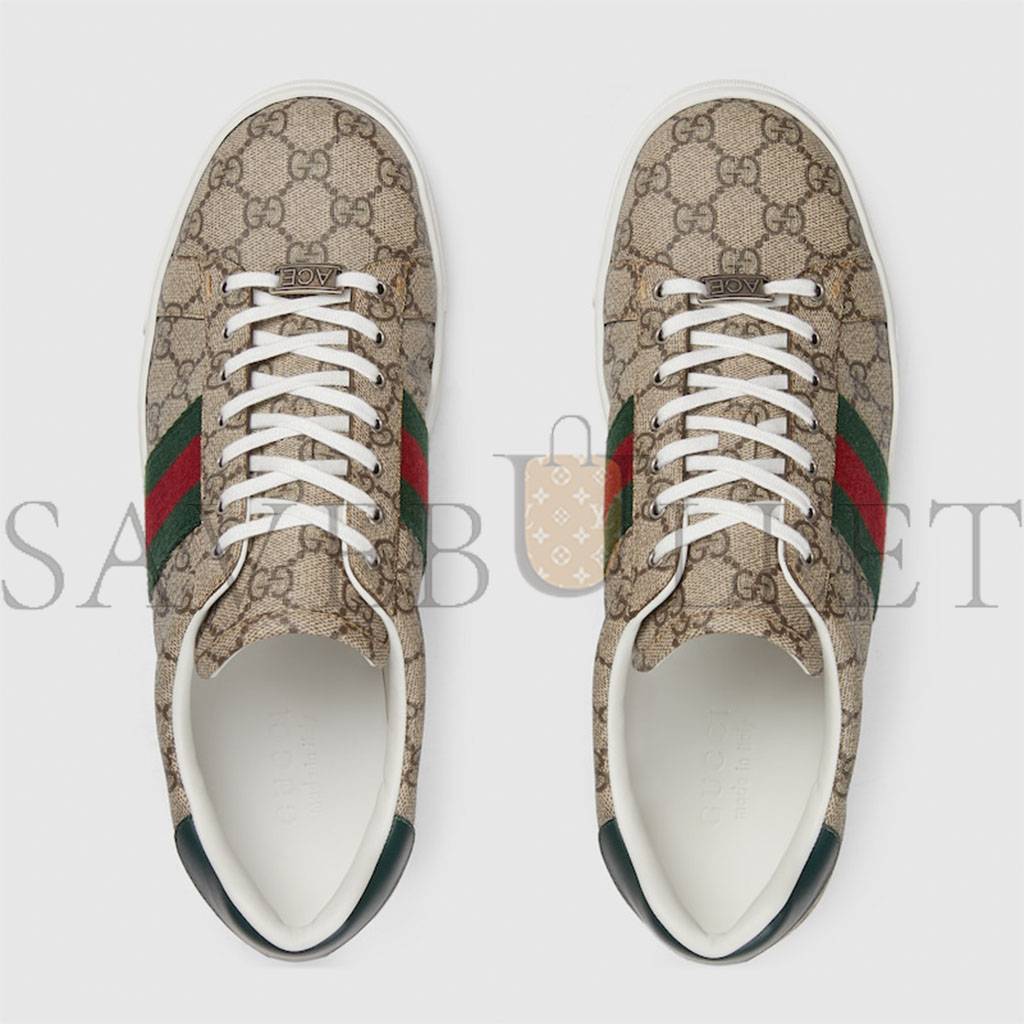 GUCCI MEN'S GUCCI ACE SNEAKER WITH WEB 760775